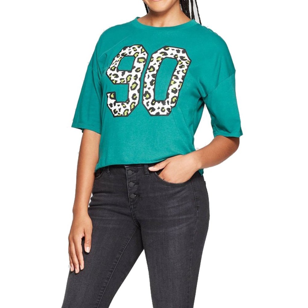 NWT Grayson Threads Juniors Crop Top 90s T-Shirt XL